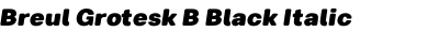 Breul Grotesk B Black Italic